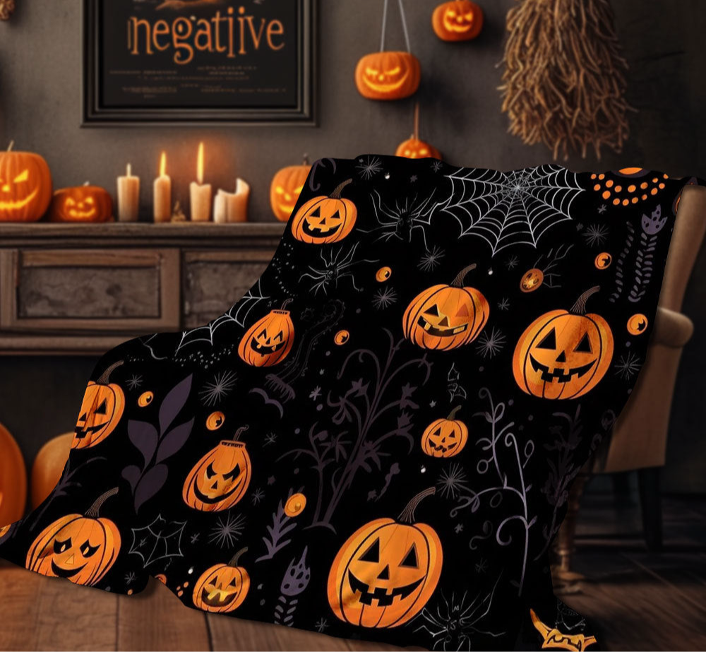 Cozy Halloween Throw Blanket – 4 Designs Available