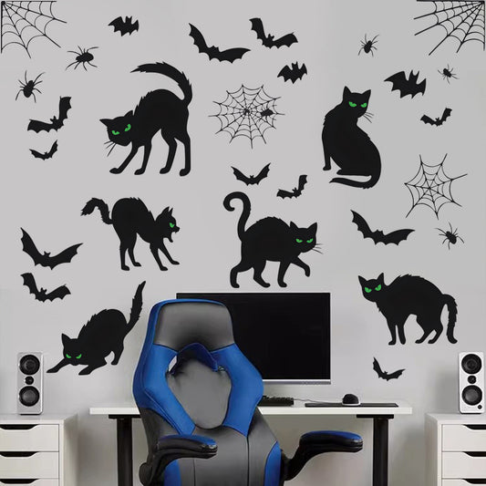 Spooky Silhouette Halloween Window Decals