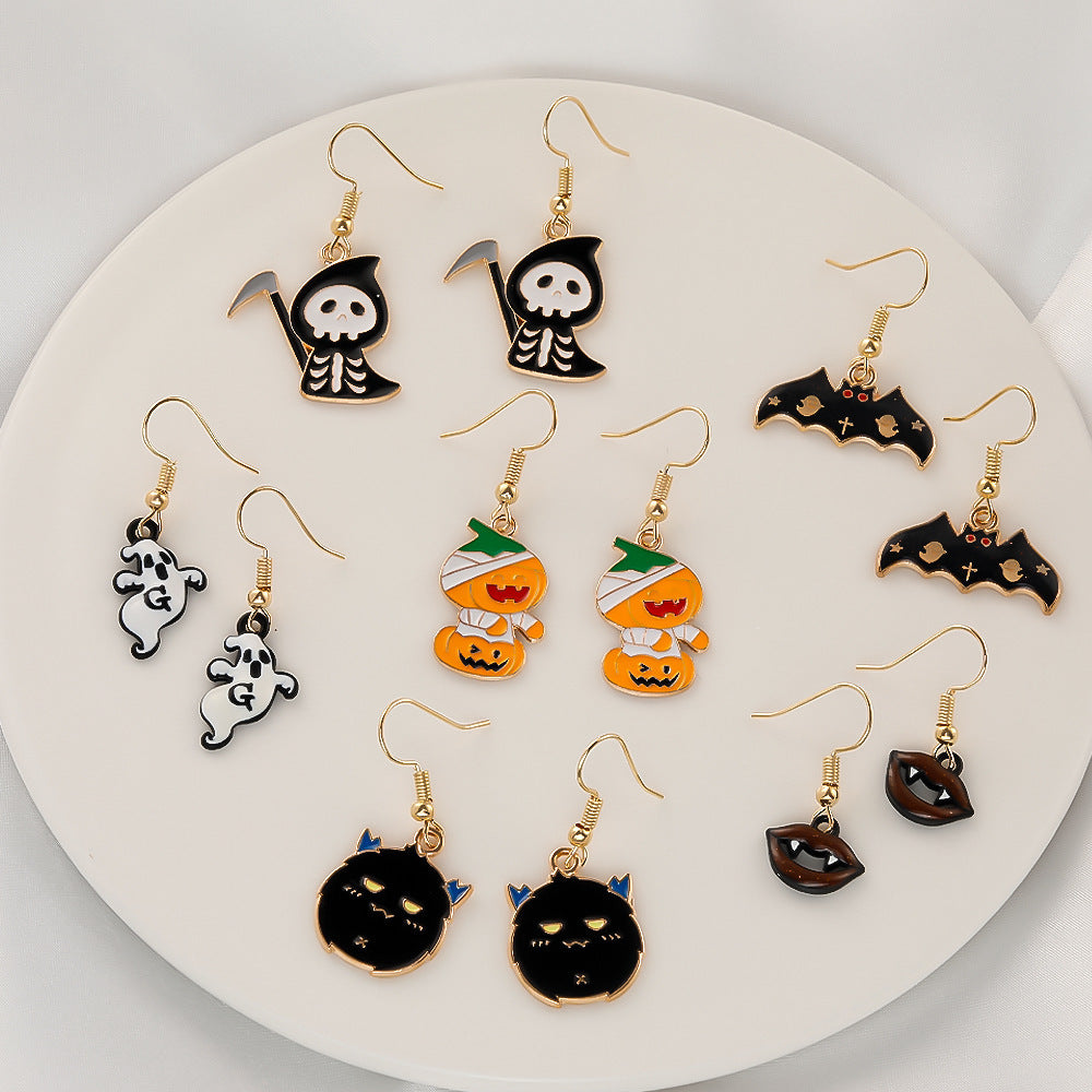 Spooky Halloween Earrings – Pack of 6