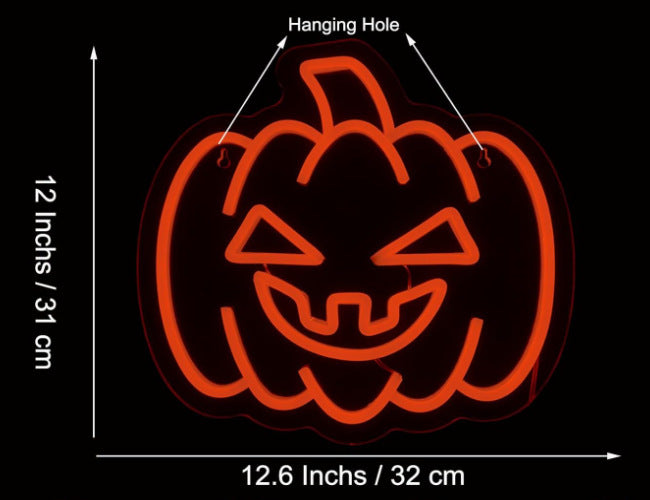 Glowing Skull Halloween LED Neon Sign