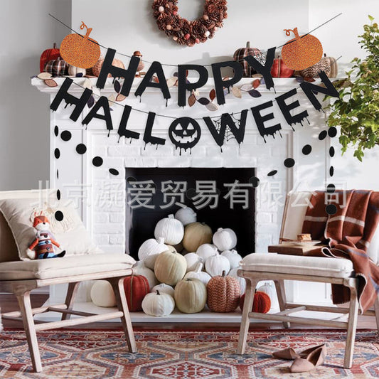 Halloween Pumpkin Bunting Banner Halloween Banner