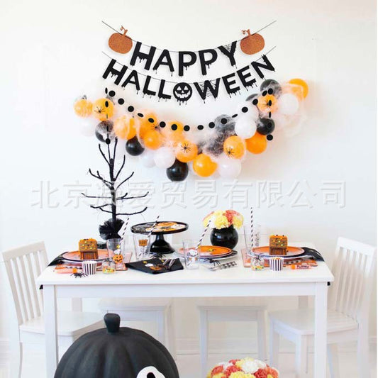 Halloween Pumpkin Bunting Banner Halloween Banner