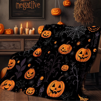 Cozy Halloween Throw Blanket – 4 Designs Available