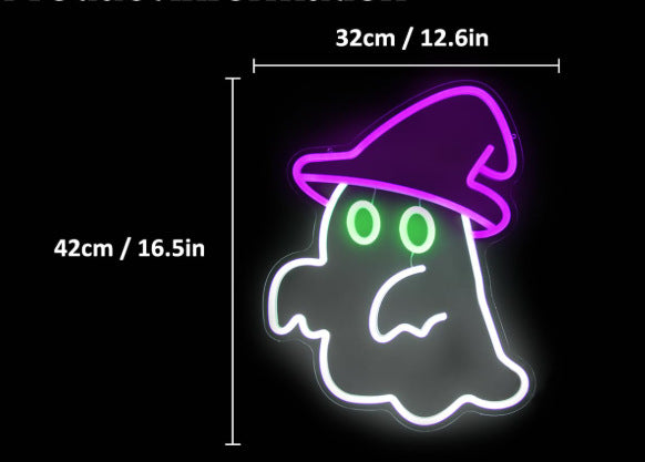 Glowing Skull Halloween LED Neon Sign