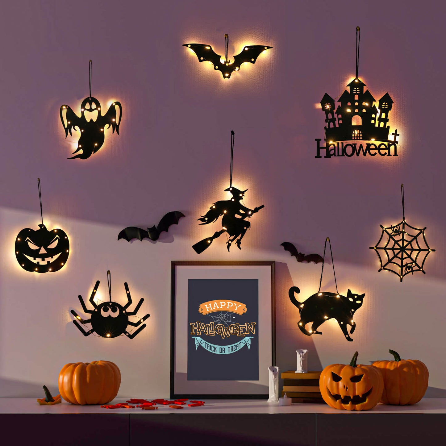 Light-Up Pumpkin Party Decorations