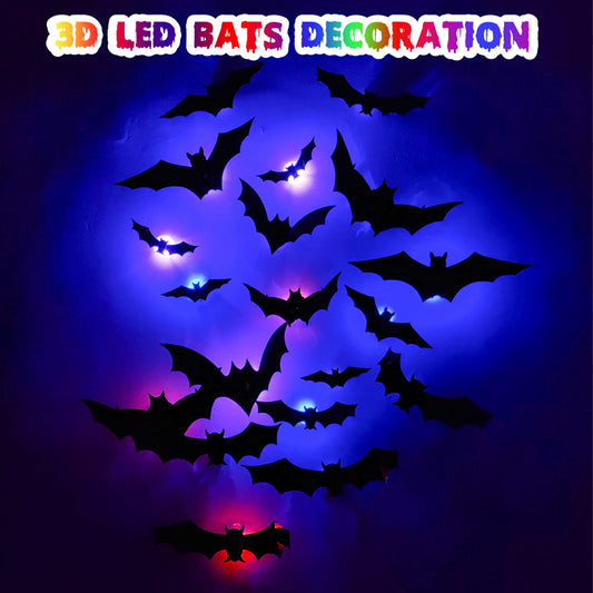 Halloween 3D Lighted Bats