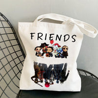 Halloween Printed Canvas Tote Bag