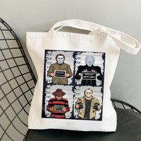 Halloween Printed Canvas Tote Bag