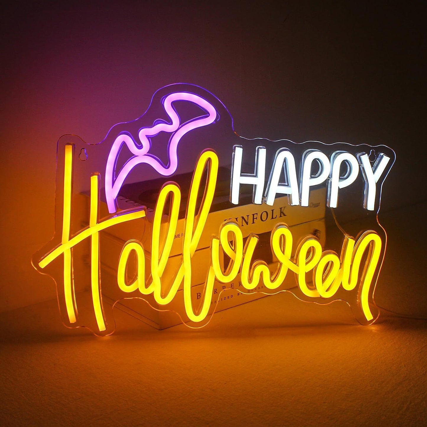 Glowing Skull Halloween LED Neon Sign