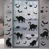 Spooky Silhouette Halloween Window Decals