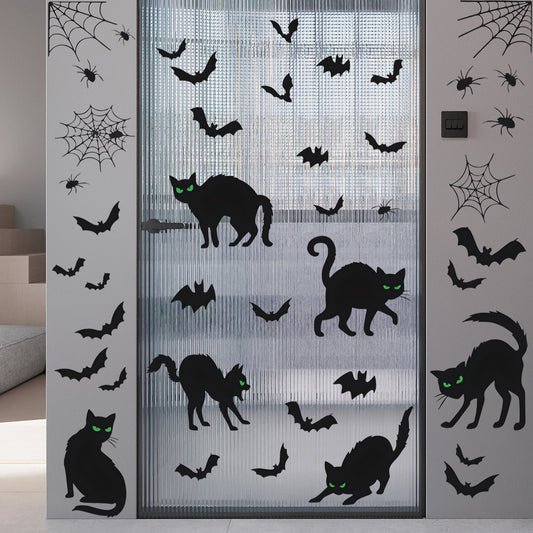 Spooky Silhouette Halloween Window Decals