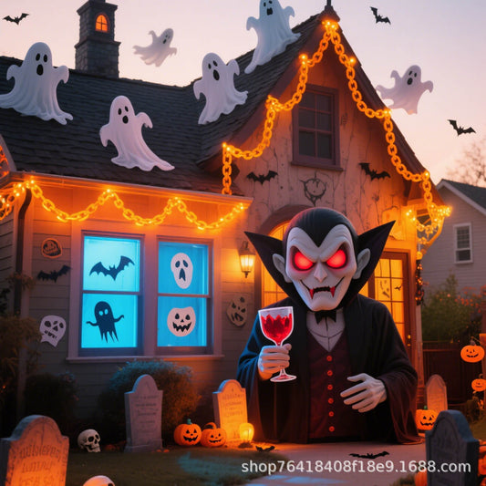 Halloween Chain-Link String Lights, Waterproof