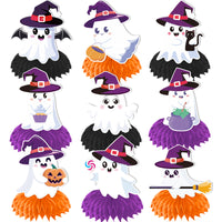 Halloween Honeycomb Tale Spooky Characters Table Ornaments