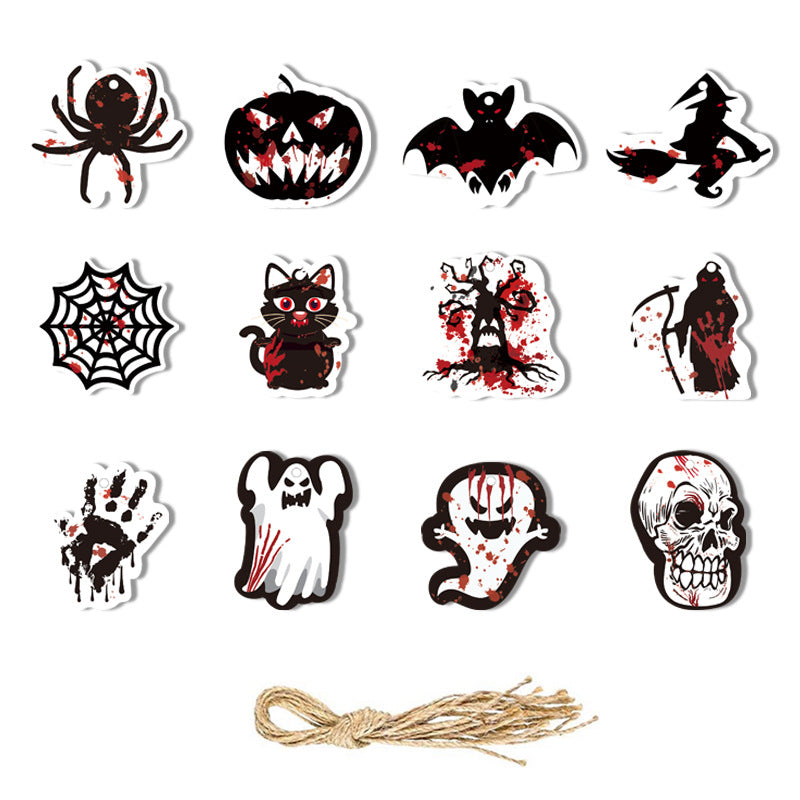 Halloween Honeycomb Tale Spooky Characters Table Ornaments