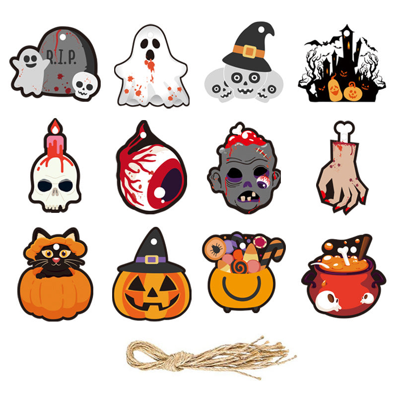 Halloween Honeycomb Tale Spooky Characters Table Ornaments